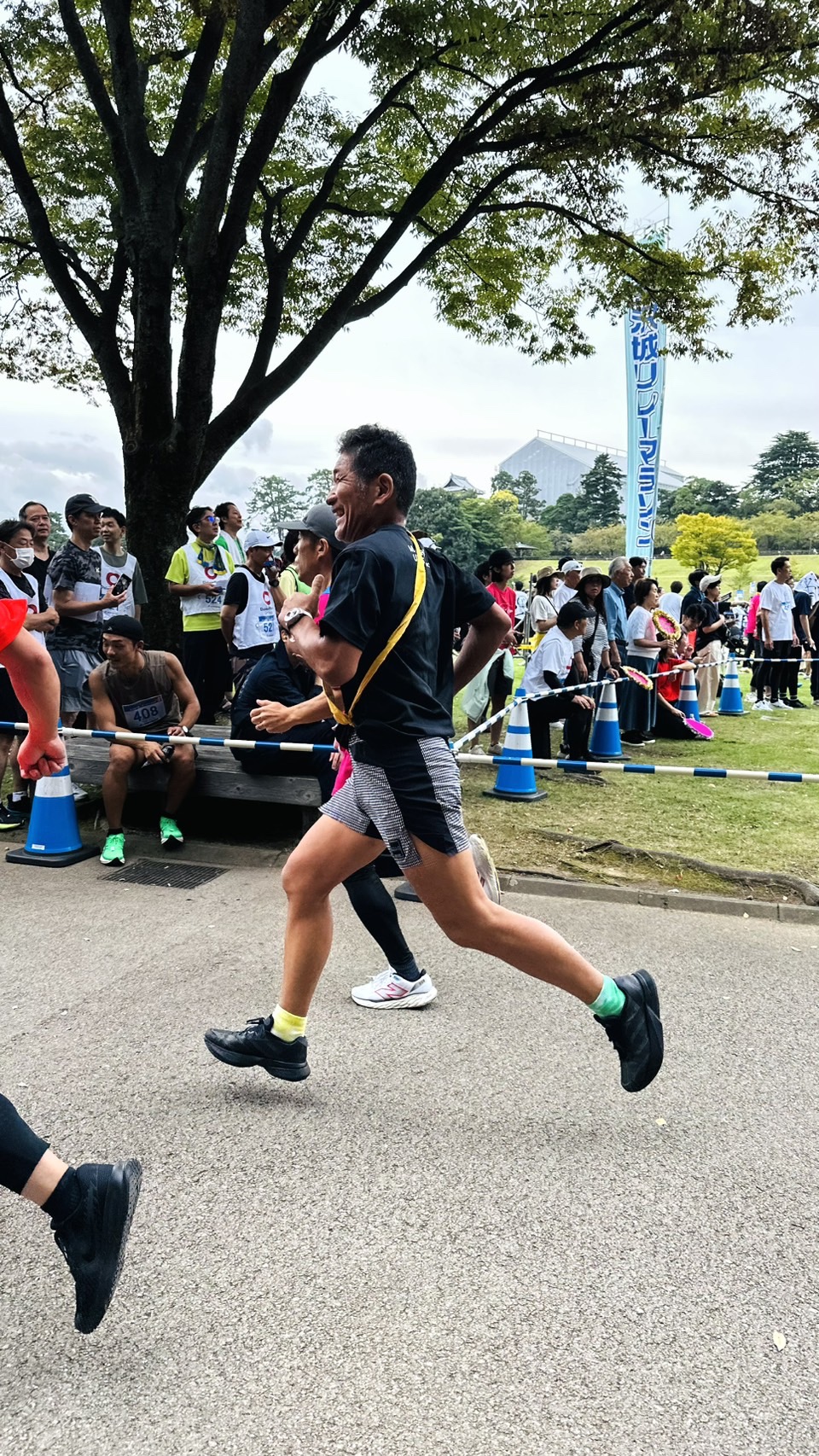 金沢城リレーマラソン2026秋の陣 力走するMetalinkのランナー